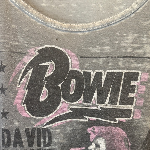 David Bowie Fifth Sun Burnout Graphic Tee | 1973 Hammersmith Odeon Vintage Style - Picture 3 of 9